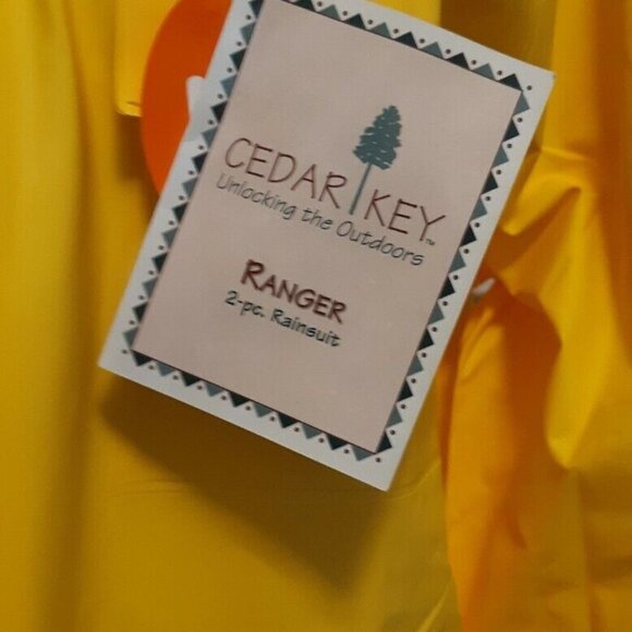 Nwt CEDAR KEY RANGER SUIT 2 PC RAINSUIT pants jacket WATERPROOF breathable MEN M - Picture 4 of 11